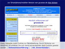 Tablet Screenshot of gruesse.de